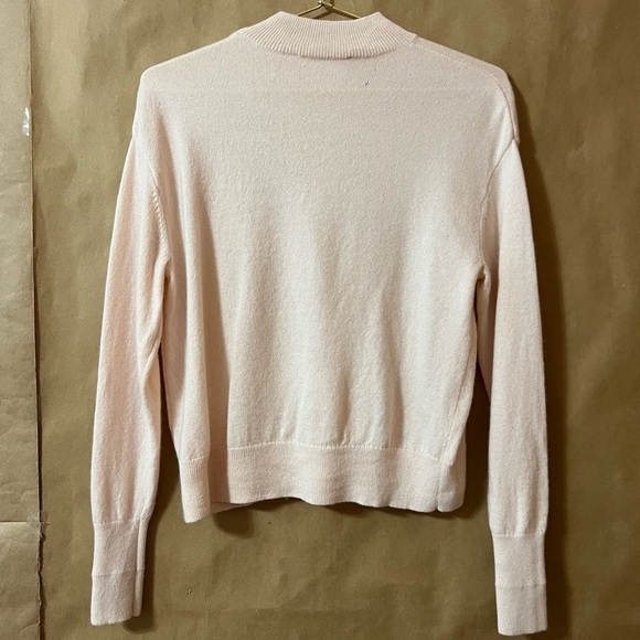 Everlane | Cashmere Crop Mock Neck Sweater Pullover Pink Size XS - Picture 10 of 14